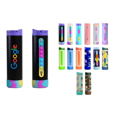 Elemental® Iconic Pop Fidget 20oz Stainless Steel Water Bottle - Vacuum Insulated