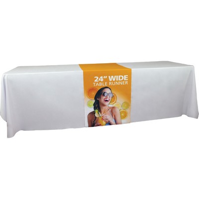24" Wide 3-Sided Economy Coverage Table Runner
