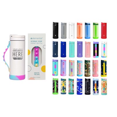 Elemental® Iconic Pop Fidget 14oz Stainless Steel Water Bottle - Vacuum Insulated