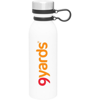 20.9 oz h2go Concord Water Bottle (White)