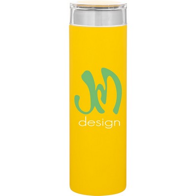 16.9 oz h2go Rocket Water Bottle (Matte Lemon)