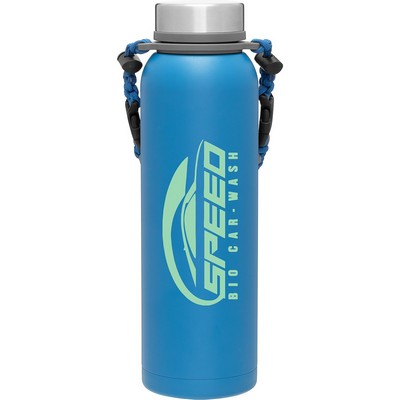 32 oz h2go Pine Water Bottle (Matte Steel Blue)