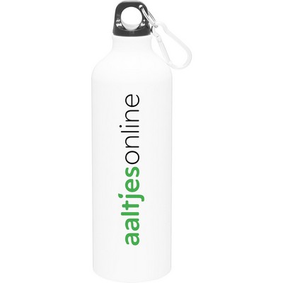 24 oz h2go Aluminum Classic Water Bottle (White)