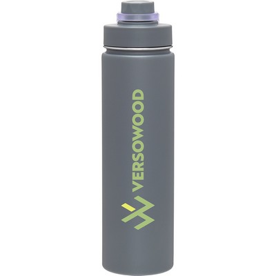 24 oz h2go Conquer Water Bottle (Matte Storm Gray)