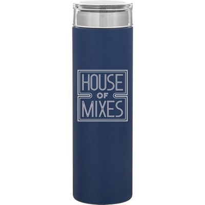16.9 oz h2go Rocket Water Bottle (Matte Navy)