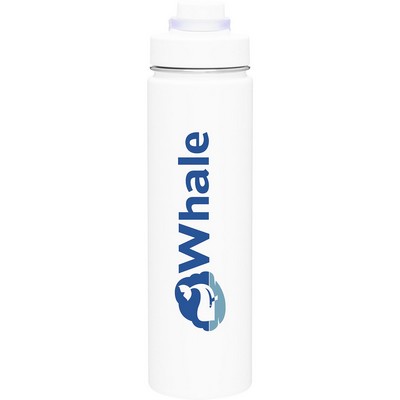 24 oz h2go Conquer Water Bottle (Matte White)